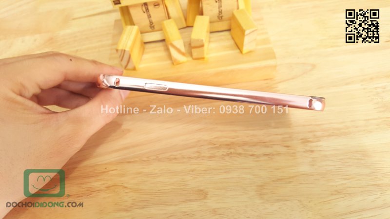 Ốp lưng iPhone 6 6s viền nhôm lưng tráng gương