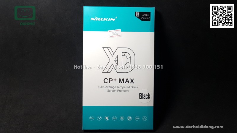 Miếng dán cường lực full màn hình iPhone Xs Max Nillkin XD CP Max 9H