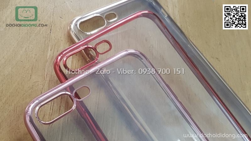 Ốp lưng iPhone 7 8 Plus Benks Magic Glitz dẻo trong viền màu