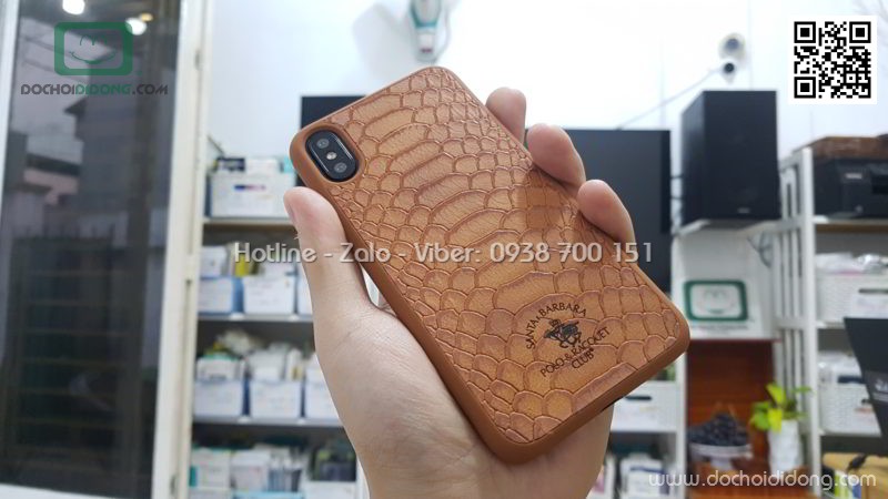 Ốp lưng iPhone X Polo da