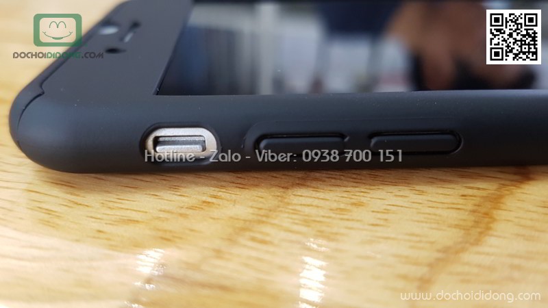 Ốp lưng iPhone 7 8 Plus Mercury bảo vệ 360 độ có kính cường lực