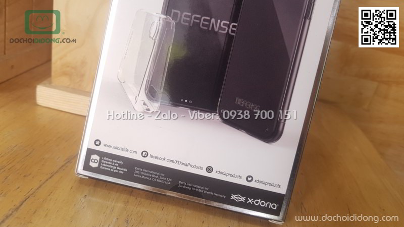 Ốp lưng iPhone X XS X-Doria Defense 360 độ