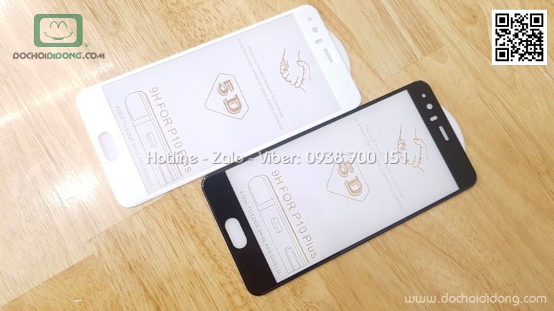 Miếng dán cường lực full màn hình Huawei P10 Plus full keo 3D