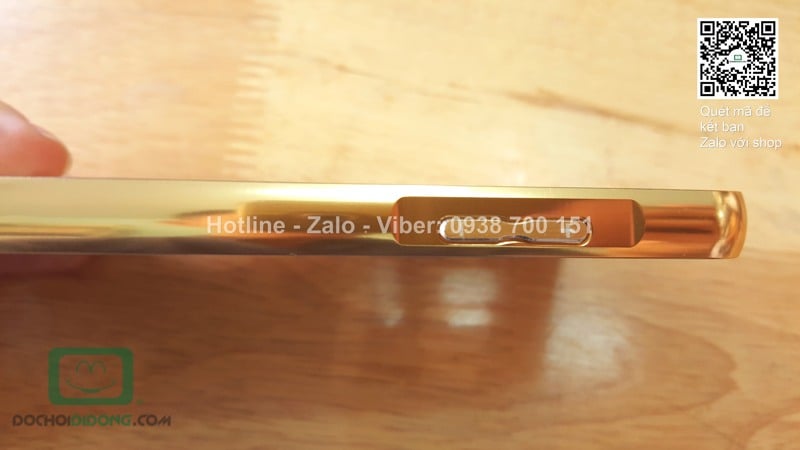 Ốp lưng Samsung Galaxy Note 5 viền nhôm lưng tráng gương