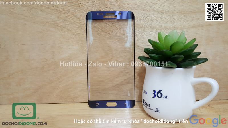 Miếng dán cường lực Samsung Galaxy S6 Edge Plus KYK 9H full màn hình