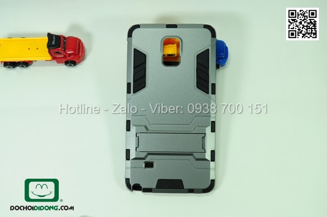 Ốp lưng Samsung Galaxy Note 4 Iron Man chống sốc có chống lưng