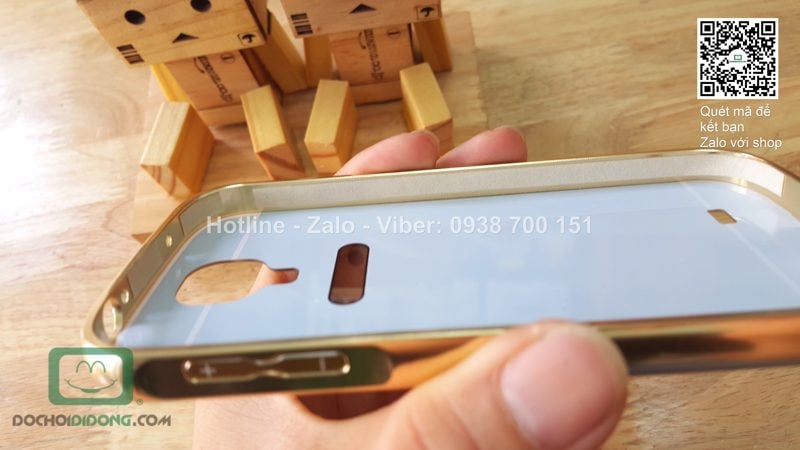 Ốp lung Samsung Galaxy S4 viền nhôm lưng tráng gương