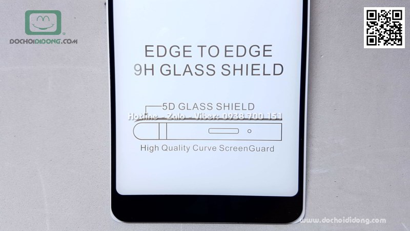 Miếng dán cường lực full màn hình Xiaomi Redmi Note 5 Pro Zacase full keo