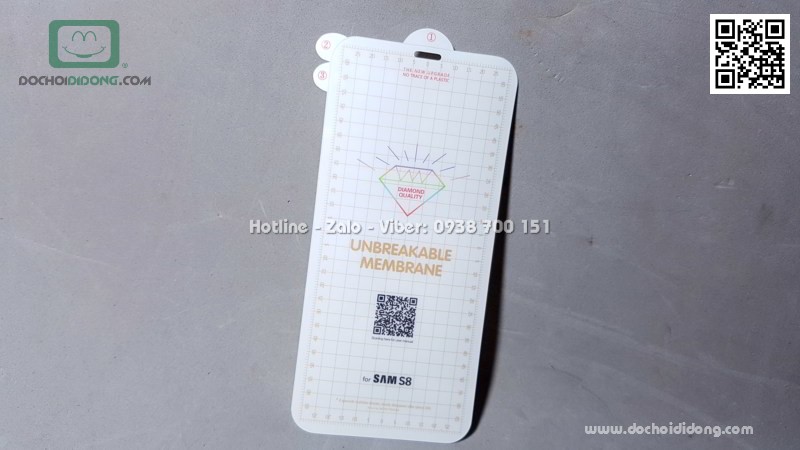 Miếng dán màn hình Samsung S8 Zacase Invisible dẻo full trong suốt