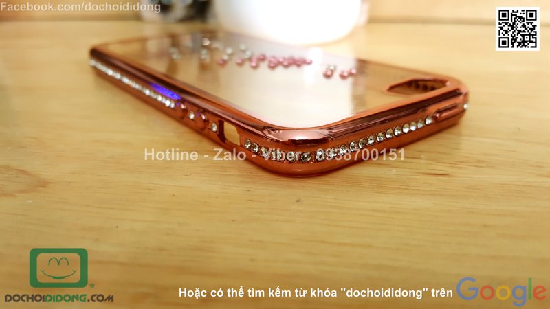 Ốp lưng iPhone 5 5s SE đính đá hình con công