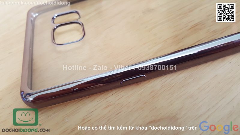 Ốp lưng Samsung Galaxy Note 7 Albizia dẻo trong viền màu