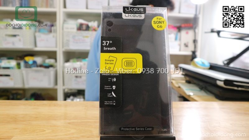 Ốp lưng Sony XA Ultra Likgus lưng lưới chống nóng