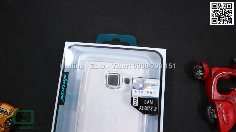 Ốp lưng Samsung Galaxy A3 2016 Nillkin dẻo trong siêu mỏng