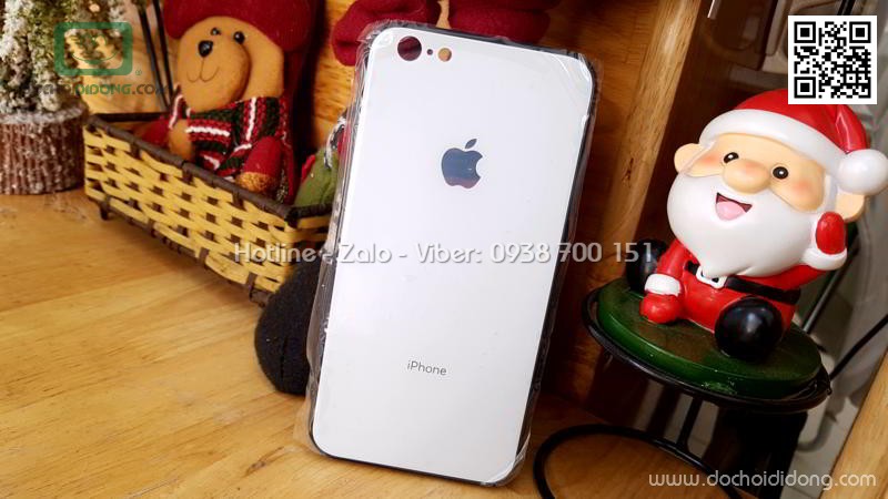 Ốp lưng iPhone 6 6S PLus Hojar lưng kính cường lực viền mềm