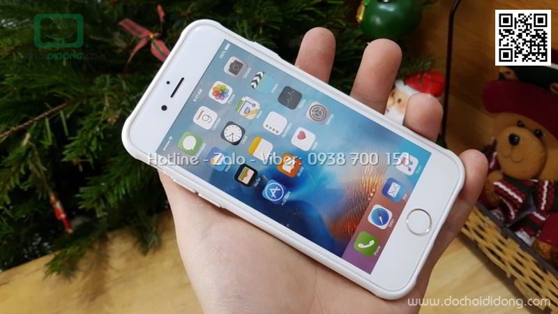 Ốp lưng iPhone 6 6S Likgus lưng kính viền dẻo