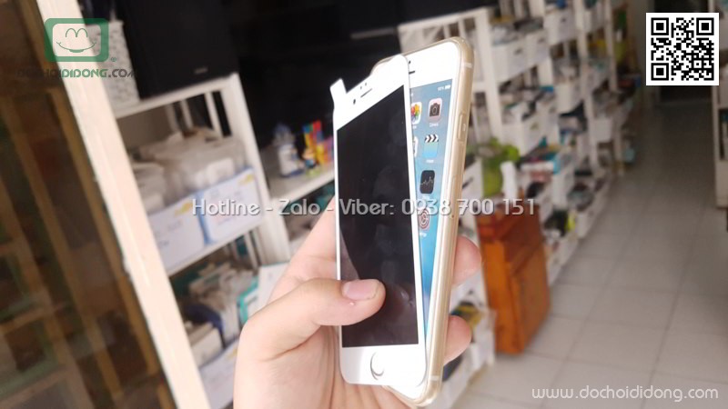 Miếng dán cường lực chống nhìn trộm iPhone 6 6S Baseus full màn hình