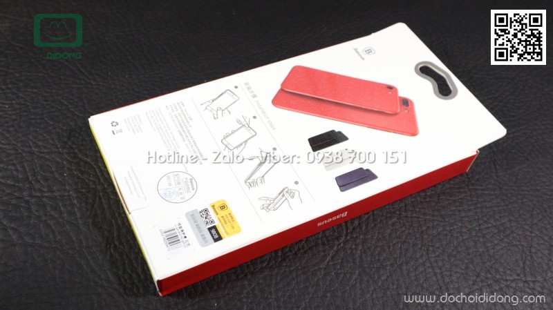 Ốp lưng iPhone 8 Plus Baseus Plaid lưng vân lấp lánh