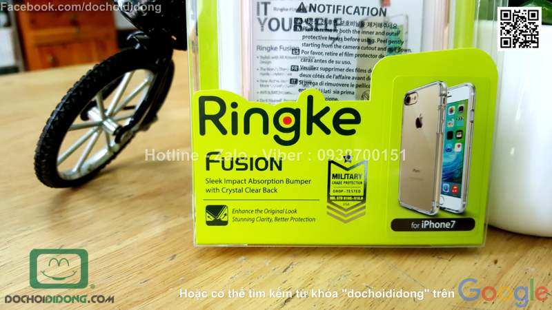 Ốp lưng iPhone 8 Ringke dẻo trong cao cấp