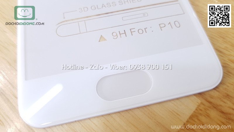Miếng dán cường lực full màn hình Huawei P10 full keo 3D