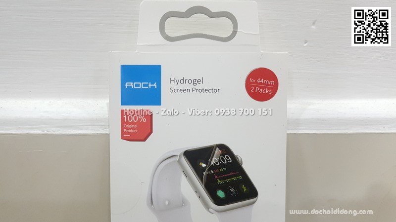 Bộ 2 miếng dán màn hình Apple Watch 44mm Rock dẻo mỏng