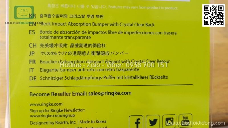 Ốp lưng iPhone XS Ringke Fusion