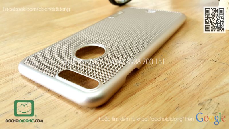 Ốp lưng iPhone 7 Plus Loopee lưng lưới chống nóng