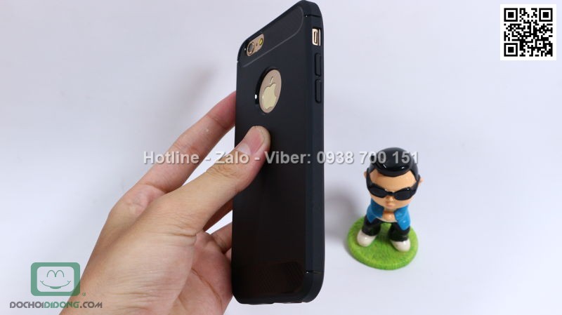 Ốp lưng iPhone 6 6s Likgus chống sốc vân kim loại