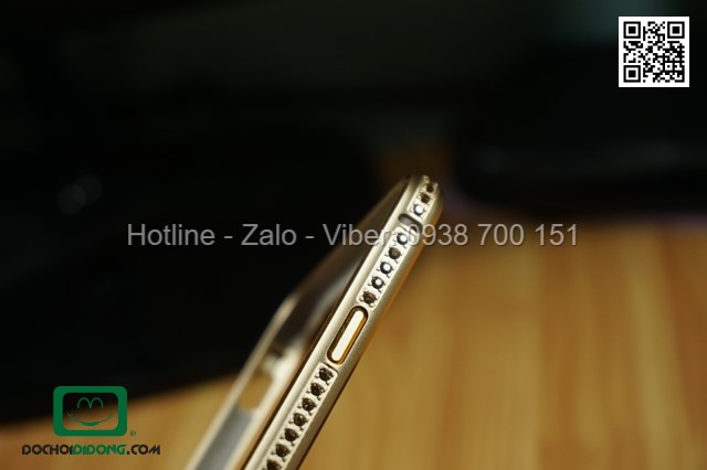Ốp viền iPhone 6 Plus đính đá cao cấp