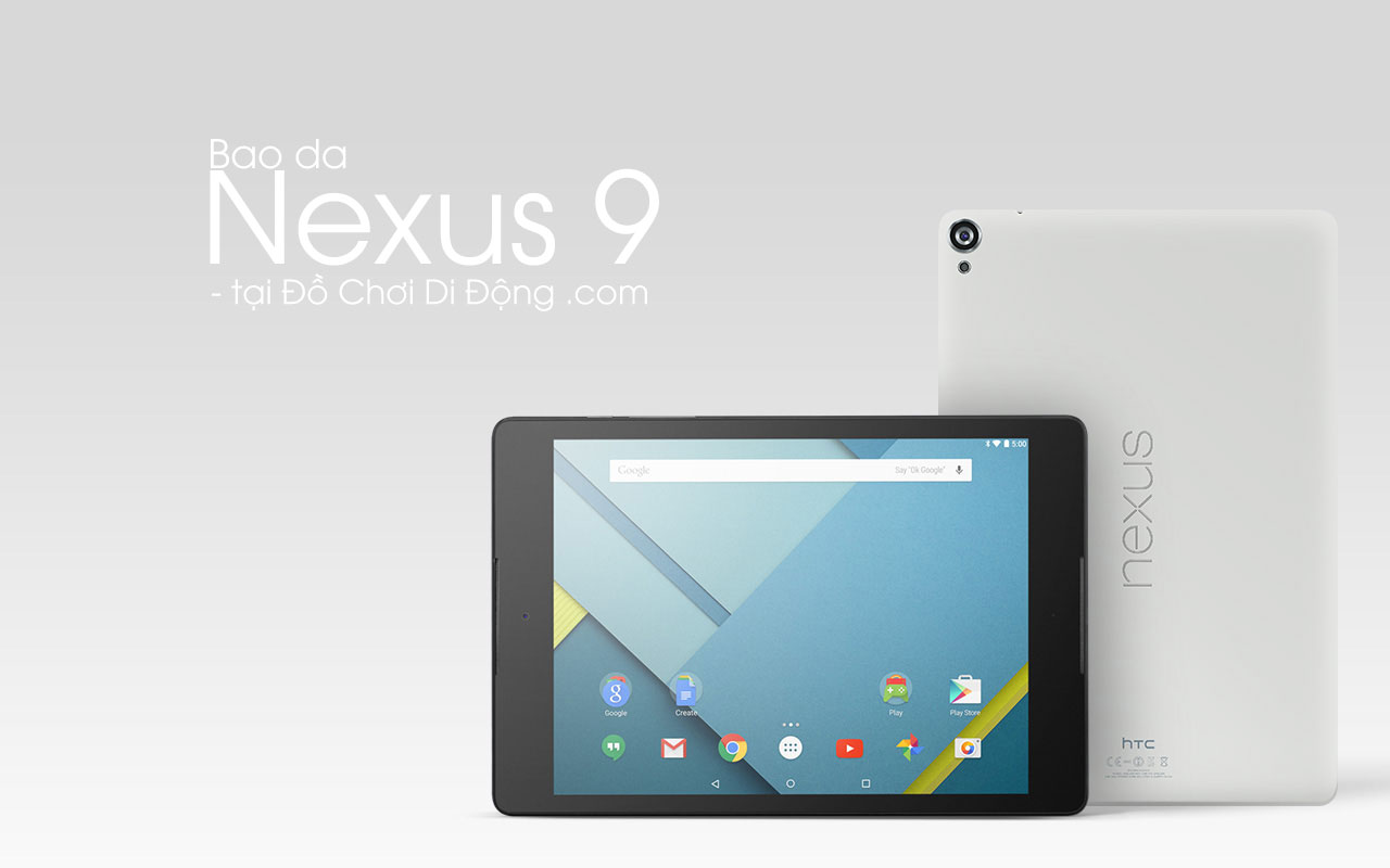 Bao da Nexus 9 da sần nhét trong