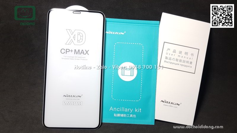 Miếng dán cường lực full màn hình iPhone Xs Max Nillkin XD CP Max 9H