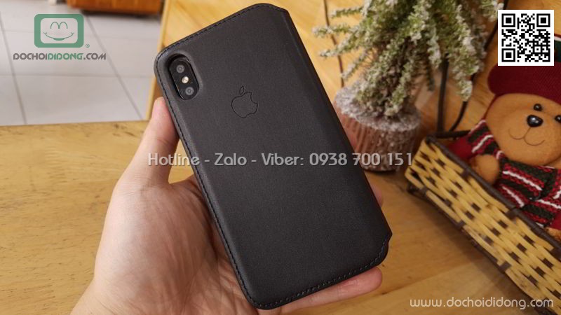 Bao da iPhone X Apple Folio dạng ví tắt mở tự động