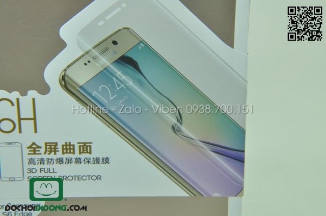 Miếng dán Samsung Galaxy S6 Edge Cooyee 6H full màn hình