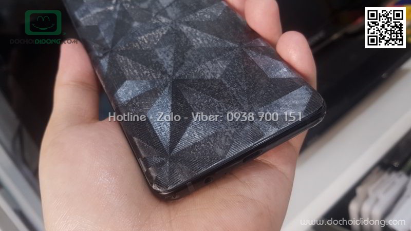 Miếng dán mặt lưng Samsung A8 2018 in khối 3D