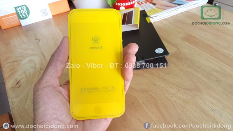 Miếng dán cường lực iPhone 6 6S Baseus full màn hình