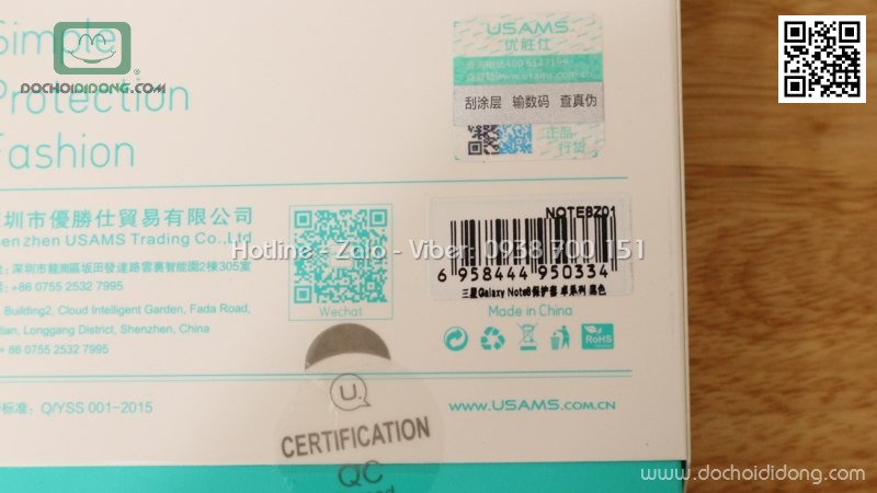 Ốp lưng Samsung Note 8 Usams Joe Series