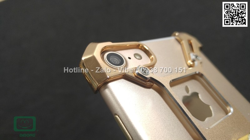 Ốp lưng iPhone 8 Barde kim loại có nhẫn đeo
