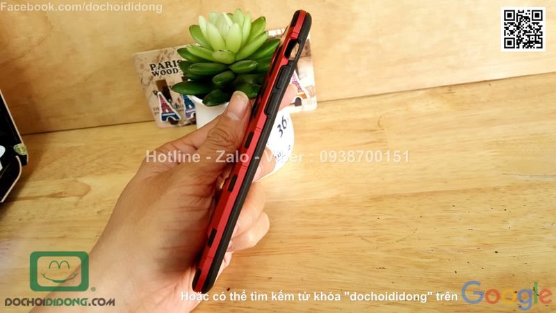 Ốp lưng iPhone 8 Iron Man chống sốc có chống lưng