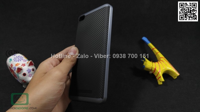 Ốp lưng Xiaomi Redmi 4 Likgus chống sốc vân carbon