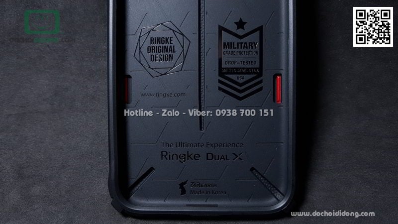Ốp lưng iPhone X XS Ringke Dual X chống sốc