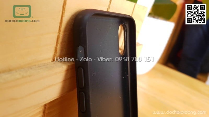 Ốp lưng iPhone X Mean Love lưng da chống sốc