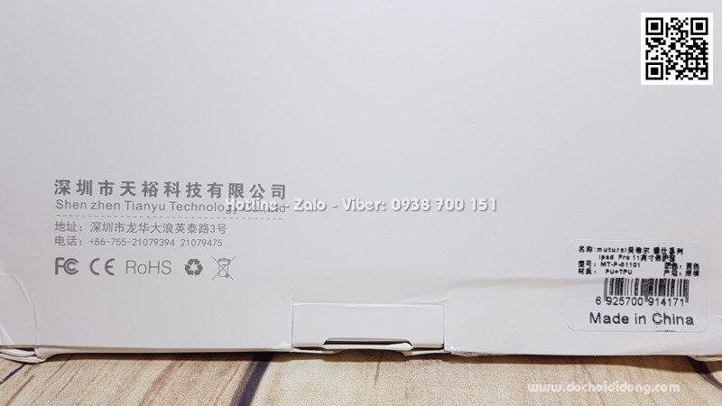 Bao da iPad Pro 11 inch 2018 Mutural lưng tổ ong thoát nhiệt