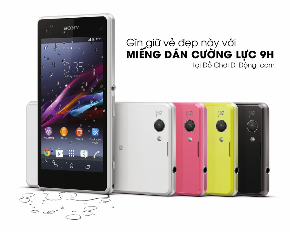 Miếng dán cường lực Sony Xperia Z1 mini 9H