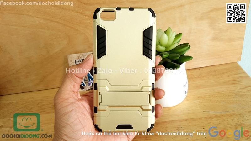 Ốp lưng Xiaomi Mi5 Iron Man chống sốc có chống lưng