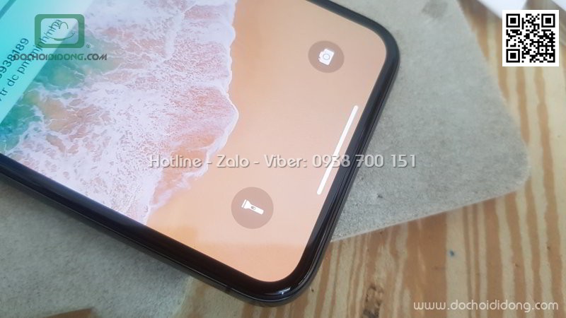 Miếng dán cường lực iPhone X Baseus full màn hình