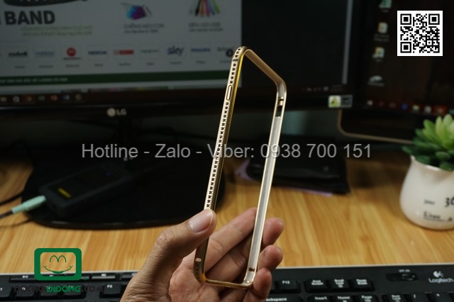 Ốp viền iPhone 6 Plus đính đá cao cấp