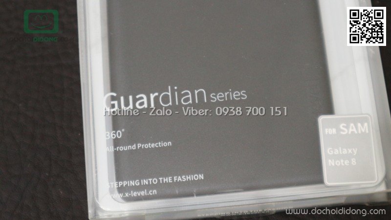 Ốp lưng Samsung Note 8 X-Level Guardian Series đen nhám