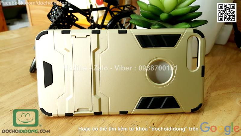 Ốp lưng iPhone 7 Plus Iron Man chống sốc có chống lưng