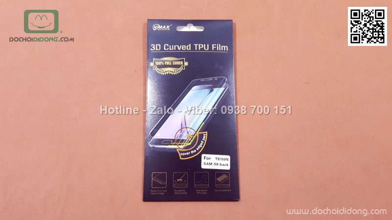 Miếng dán lưng trong suốt Samsung Galaxy S8 Vmax full trong