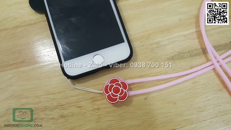 Ốp lưng iPhone 7 dẻo hình thú có dây đeo