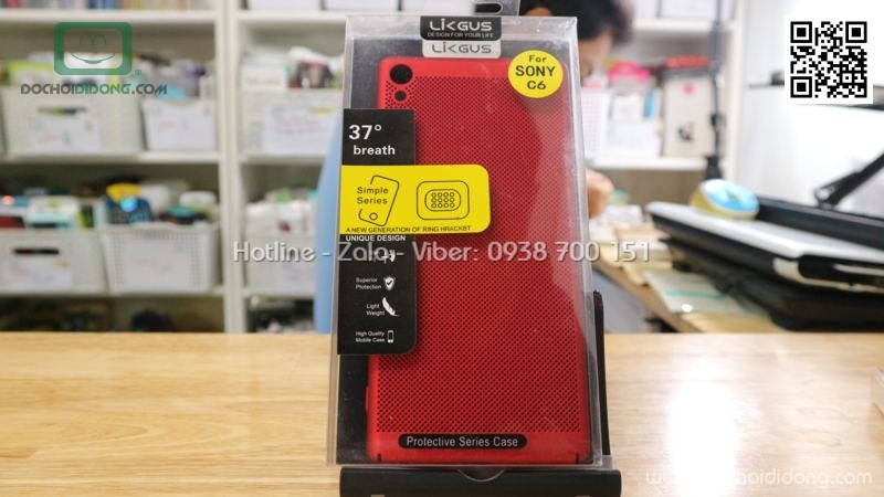 Ốp lưng Sony XA Ultra Likgus lưng lưới chống nóng